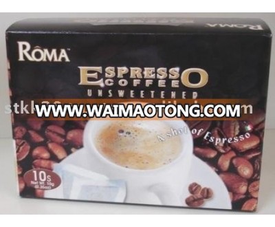 Espresso coffee bags